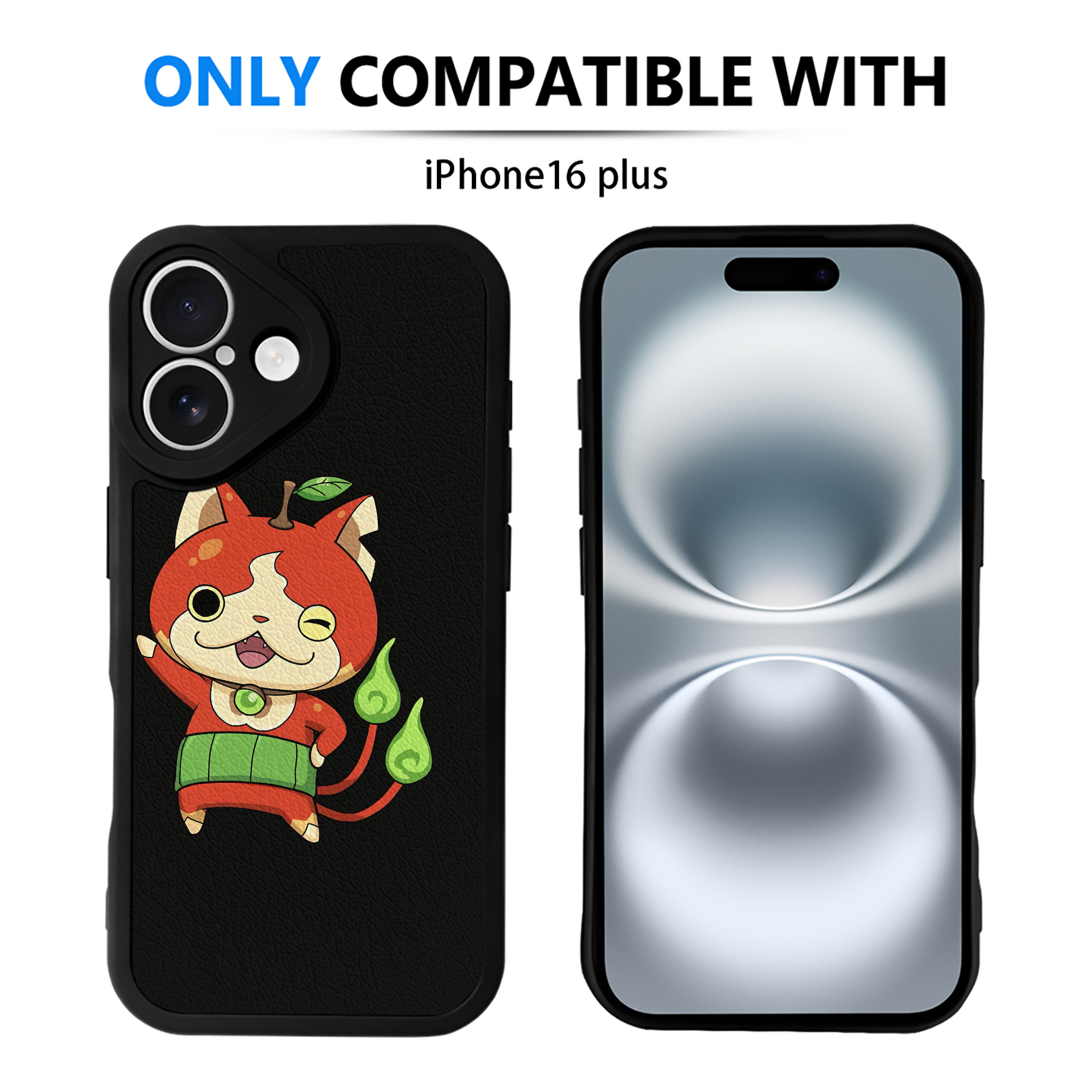 （画像用） 妖怪ウォッチ Yo-kai Watch 【iPhone 16シリーズ対応】シリコンスマホケース（レザー調） 材質：シリコン